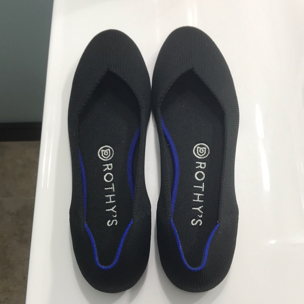 Rothy’s Black Flats 7.5